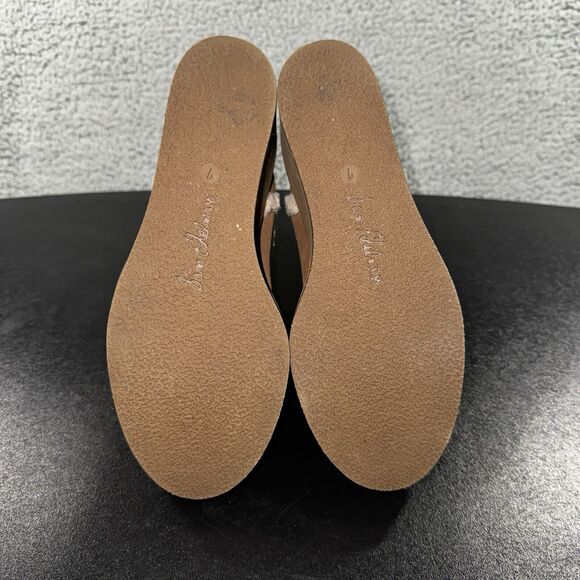 Sam Edelman Tan Ankle Boots with Cream Accents - Picture 5 of 8